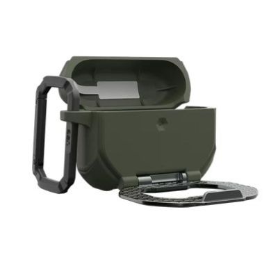 3. UAG Monarch – Protective Case for AirPods Pro 3 (olive/silver)