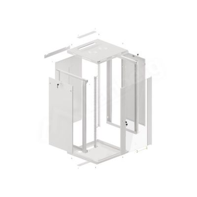 11. Lanberg WF01-6622-10S Rack 22U Wall-Mounted Cabinet Gray