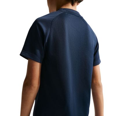 9. Nike Dri-Fit Park VIII Kids' T-Shirt Navy Blue HV8182 410