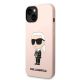 2. Karl Lagerfeld Silicone Ikonik Case for iPhone 13 / 14 - Pink