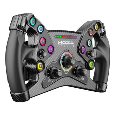 3. Moza Racing RS047 Game Controller Black PC Steering Wheel