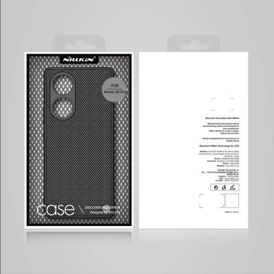 5. Nillkin Textured Case durable reinforced case with gel frame and nylon back for Honor 50 Pro black