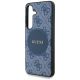 6. Guess 4G Round Patch Classic Logo MagSafe case for Samsung Galaxy S25 Plus blue