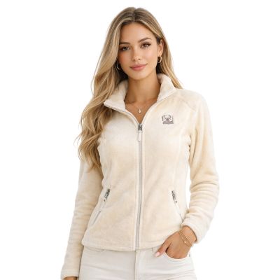 5. Women’s Fleece Jacket Geographical Norway TICARINA OFF WHITE DB LADY 0124 (WZ8084F/GN-OFF WHITE)