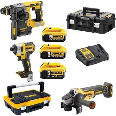 36. DEWALT DCK305P3T POWER TOOL COMBO SET (DCF887+DCH273+DCG405)