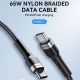 6. Wozinsky WNBCC1 USB-C / USB-C PD 65W cable 1 m - black
