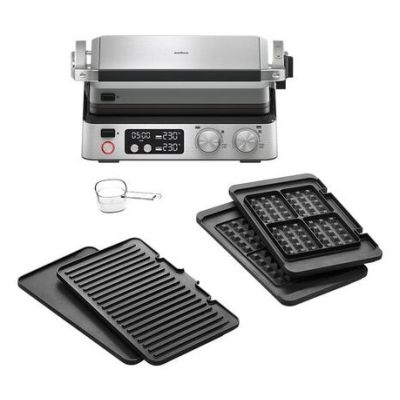 BRAUN MultiGrill 7 Contact Grill CG 7044 with grill, frying and waffle plates