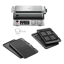 BRAUN MultiGrill 7 Contact Grill CG 7044 with grill, frying and waffle plates