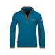 Trollkids Kids Nordland Half Zip Unisex Fleece Sweatshirt Deep Lagoon/Cinnamon Lightweight and Breathable Blue (707-178)