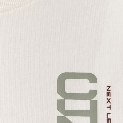 5. Men's T-shirt 4F M2665 cream 4FWSS26TTSHM2665 12S