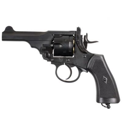 3. WEBLEY MKVI .455 Police revolver, cal. 4.5 mm, Diabolo, 6-shot cartridges, 4" barrel, CO2 Black Ekp do17J