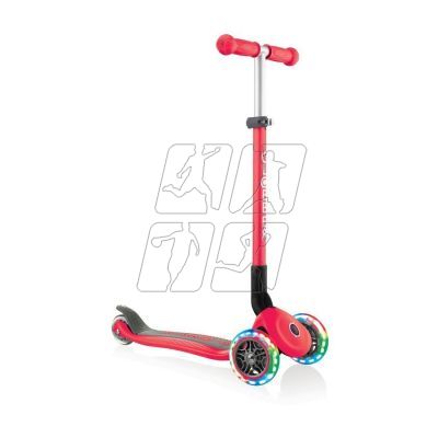 9. Globber Primo Foldable Lights 3-Wheel Scooter 432-102-2 New Red