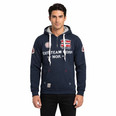 5. Men’s sweatshirt Geographical Norway GOPTAINE MEN 100 EO BS2 (WT1885H/GN-NAVY)