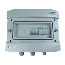 Hermetic IP65 EMITER AC connection switchboard with AC surge arrester Noark type 1+2, 40A 3-Ph