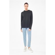 VIKING Canby Lady Bamboo Women's Longsleeve with Hood, Navy Blue XS