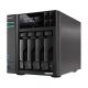 11. NAS Asustor AS6704T; Tower; 4x (3.5" SATA HDD/ 2.5" SSD); Intel Celeron N5105; 4GB DDR4 SODIMM (max. 16GB), 2x 2.5GbE, 4x M.2 2280 NVMe PCIe 3.0, 2x USB 3.2 Gen, 1x HDMI 2.0b, 1x optional 10 GbE card
