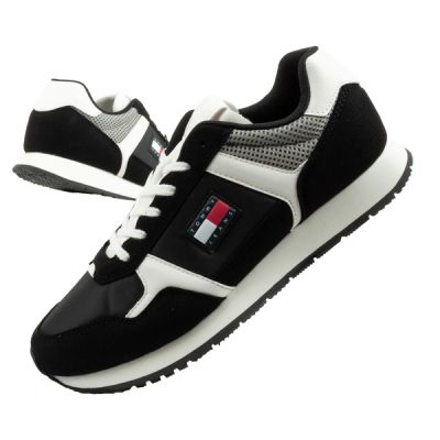 Tommy Hilfiger Men's Tjm Runner Casual Black Sneakers