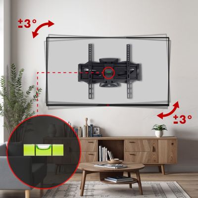 Maclean MC-781 TV wall mount (Swivel, wall, tilt; 26" - 55"; max. 45kg)