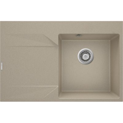 Single-bowl granite sink with drainer - left