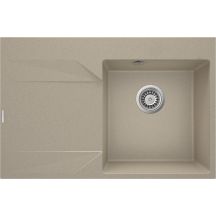 Single-bowl granite sink with drainer - left