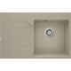 Single-bowl granite sink with drainer - left