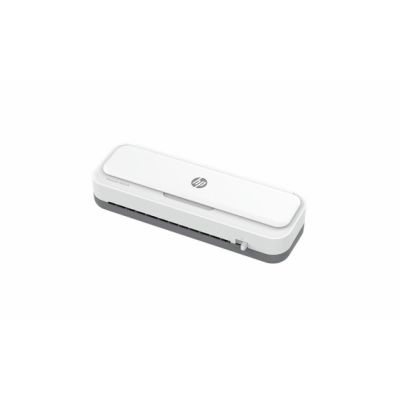 7. HP ONELAM Laminator 400 A4, cold/hot, integrated trimmer, corner rounder, speed 40cm/min + 15 pouches: 3xA4, 4xA5, 4xA6, 4xB-CARD, white