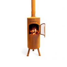 BF Bongiano LP rusty garden fireplace