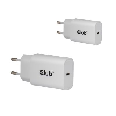 2. CLUB3D CAC-3020 Mobile Charger Smartphone, Universal White AC Fast Charging Internal