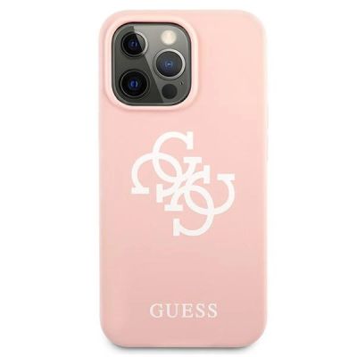 3. Guess Silicone 4G Logo Case for iPhone 13 Pro Max 6.7" - Pink