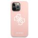3. Guess Silicone 4G Logo Case for iPhone 13 Pro Max 6.7" - Pink