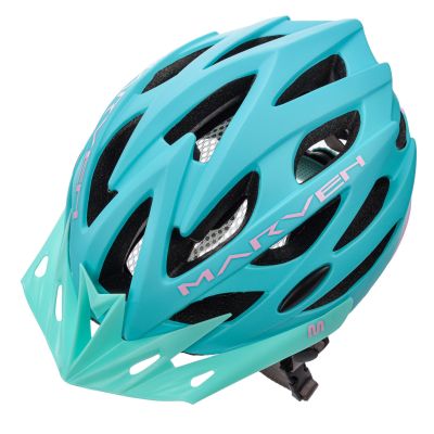 26. Meteor Marven pink/mint bicycle helmet