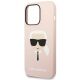 6. Karl Lagerfeld KLHCP14LSLKHLP iPhone 14 Pro 6.1 "hardcase pink / pink Silicone Karl`s Head