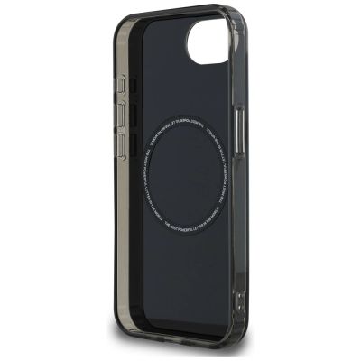 7. BMW IML Metal White Circle MagSafe iPhone 16e Case - Black