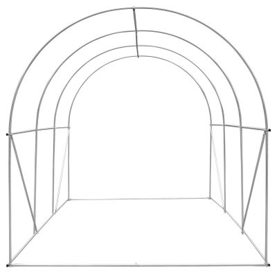 30. GREENHOUSE GARDEN TUNNEL 200X300X200CM PE STRUCTURE WHITE STEEL