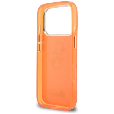 7. Guess IML 4G Script Metal Case for iPhone 17 Pro - Orange