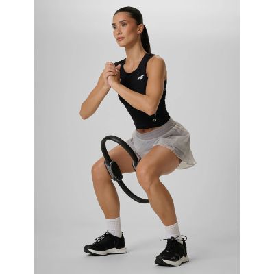 4. Women's quick-drying training crop top 4F 4FRAW26TFSLF1271-20S