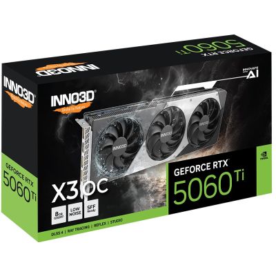 2. INNO3D GeForce RTX 5060 Ti X3 OC NVIDIA 8 GB GDDR7