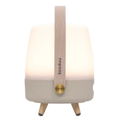 3. Kooduu Lite-up PLAY Mini Portable Mono Speaker Sand, White, Wood 8 W