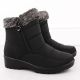 22. Women’s black snow boots with fur lining Vinceza 86231