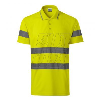 Rimeck HV Runway M polo shirt MLI-2V997 fluorescent yellow