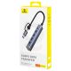 9. Baseus UltraJoy Series USB-A/USB-C hub 4xUSB-A 3.0 1xUSB-C 5V - gray
