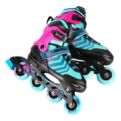 5. NH18192A 4in1 BLACK-PURPLE SIZE M(34-38) ROLLER SKATES WITH HOCKEY SLEEVE NILS EXTREME