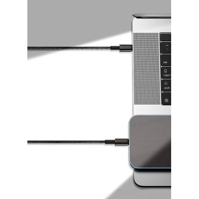 16. Baseus CATLWJ-01 Lightning - USB-C PD cable 20W 480Mb/s 1m - black