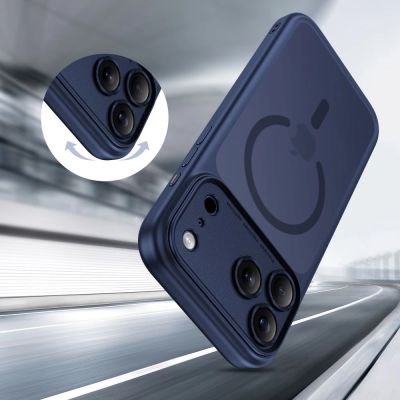12. Tech-Protect Magpeak Magsafe CC Case for iPhone 17 Pro Max - Matte Navy Blue