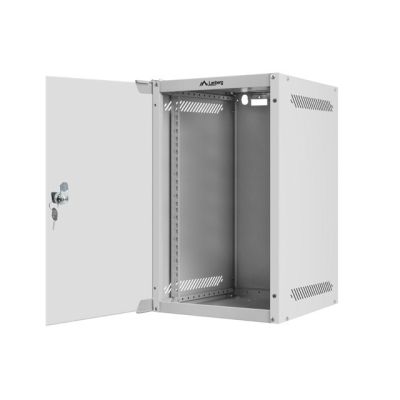 5. Lanberg WF10-2309-10S Rack Cabinet (9U; 462mm / 280mm / 310mm; Wall-Hung; Glass; 10"; Gray)
