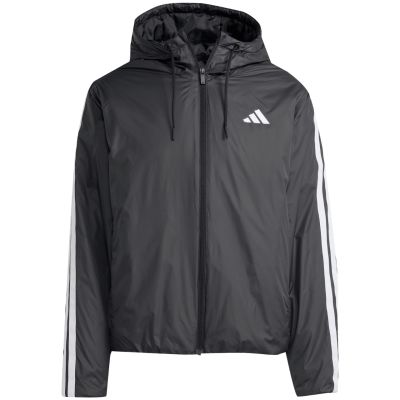 8. Men's adidas Essentials Climawarm 3-Stripes Insulated Hooded Jacket Black JM4042