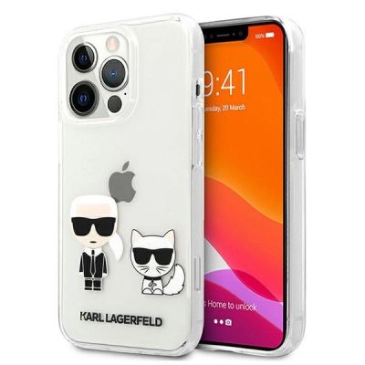 Karl Lagerfeld Transparent Karl & Choupette Case for iPhone 13 Pro / 13 - Transparent