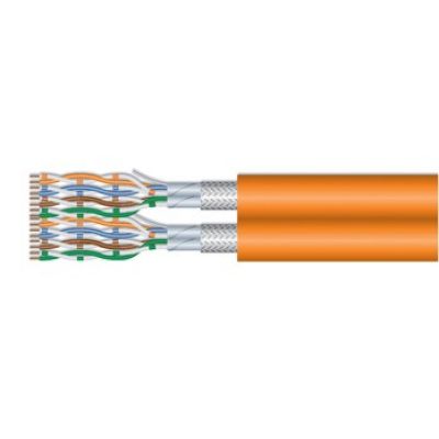 Installation Equipment Cat7 Duplex S/FTP ECA Cable 500.00m Orange LSZH