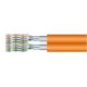 Installation Equipment Cat7 Duplex S/FTP ECA Cable 500.00m Orange LSZH