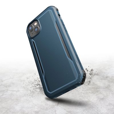 9. Raptic X-Doria Fort Case iPhone 14 Plus with MagSafe armored blue cover
